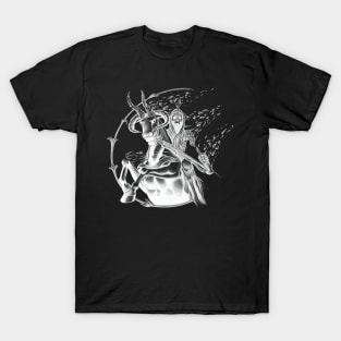 Death Warrior Riding a Mythical Beast while Disintegrating T-Shirt